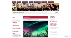 Desktop Screenshot of cantores.net