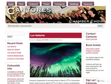 Tablet Screenshot of cantores.net